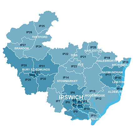 Ipswich Map (House Sale Data)
